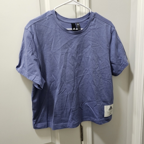 Adidas Boyfriend Crop Tee - Picture 2 of 5